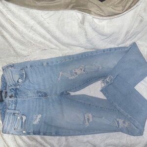 Light Blue Distressed Jeans